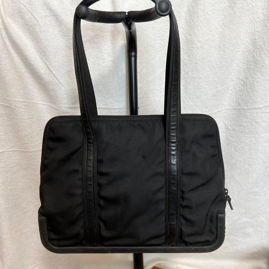 GUCCI Mini Shoulder Tote Bag Nylon Black #QYF1I6