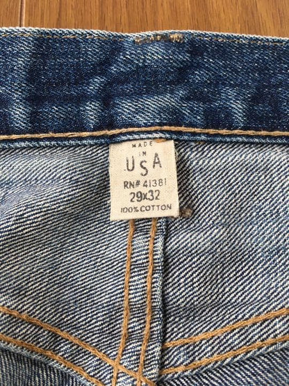 RRL Made in America Denim 29x32 Low Straight #QYKE05