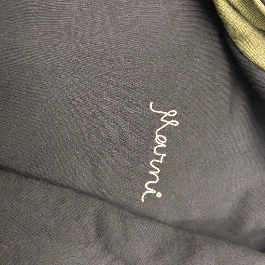 MARNI Marni logo embroidered oversized pullover hoodie size 46 #QYK5CT