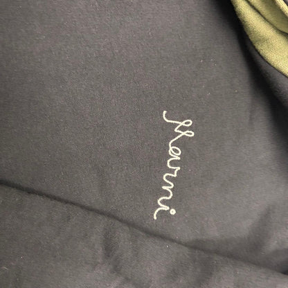 MARNI Marni logo embroidered oversized pullover hoodie size 46 #QYK5CT