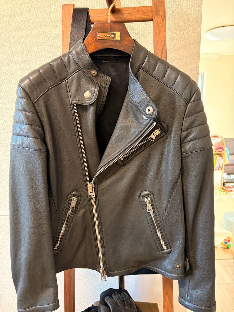 Tom Ford Leather Biker Jacket #QYCFPU