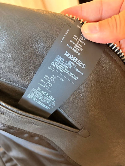 Tom Ford Leather Biker Jacket #QYCFPU