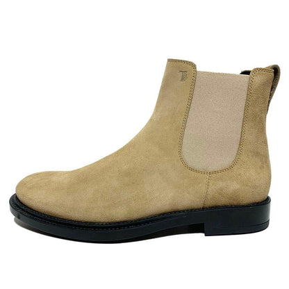 Tod's x Ron Herman suede leather side-gore boots, made in Italy #QY42PC