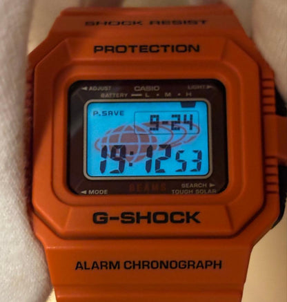 Collaboration G-SHOCK watch BEAMS orange solar #QY2L8K