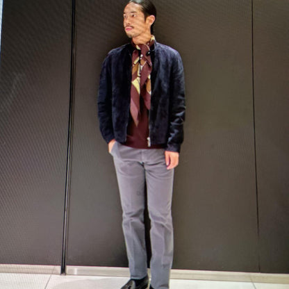 17EMMETI JURI Suede Single Riders Jacket #QY7ALI