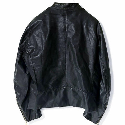 04AW Martin Margiela / H-shaped rider jacket / 5-zip / black / size 48 / #PFJ36S