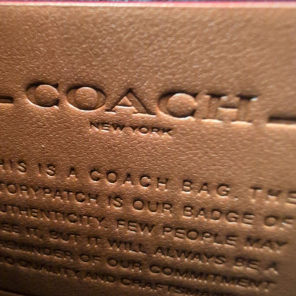 COACH Frankie Grabtan Leather Check Backpack, Black/Blue #QY0VGH