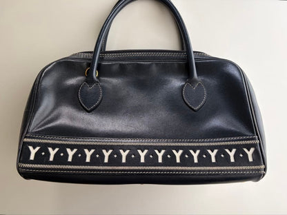 Yves Saint Laurent 2-Way Leather Handbag Mint #QYHSH0