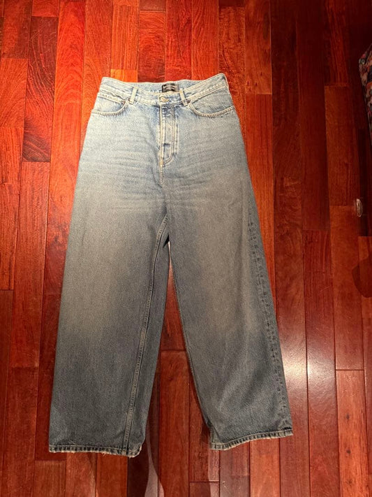 BALENCIAGA Baggy Denim Pants Blue S #PCL8HL