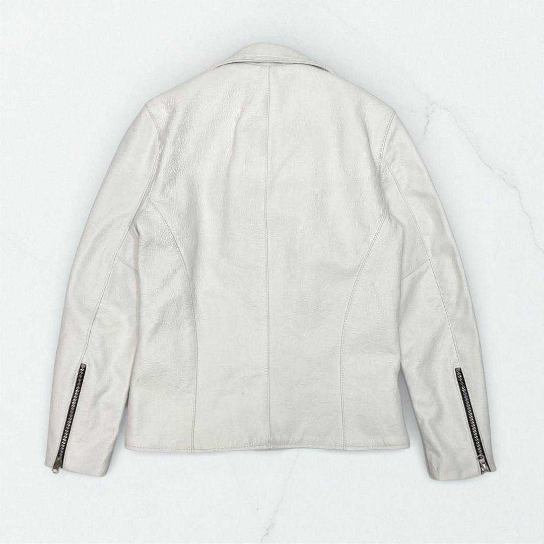 VANSON C2R Double Rider Jacket, Made in USA, White #QYB5WK