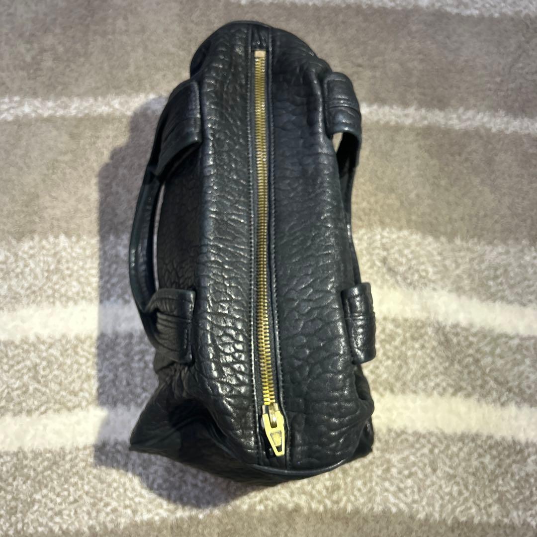 Alexander Wang Mini Boston Bag in Black Leather with Studs #QY60MM
