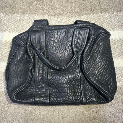Alexander Wang Mini Boston Bag in Black Leather with Studs #QY60MM