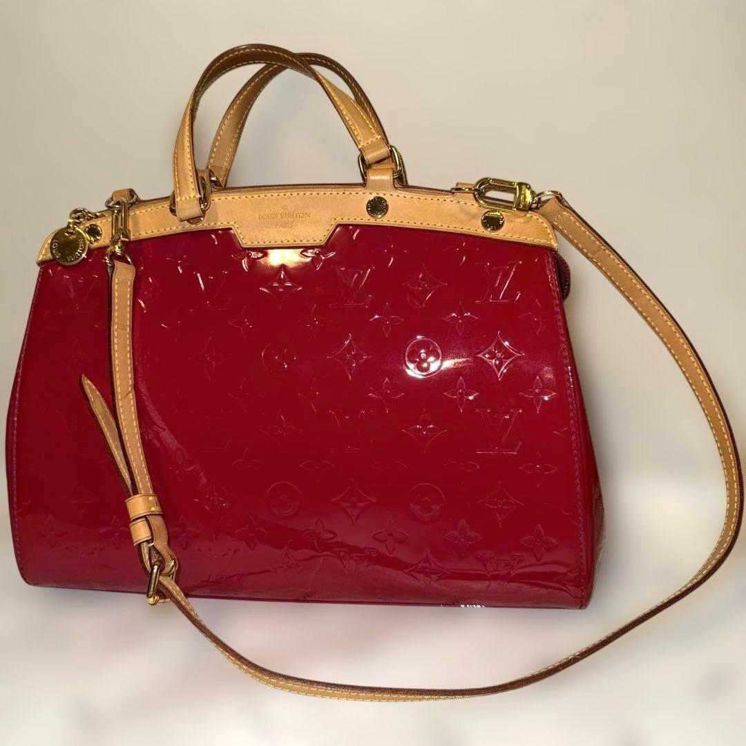 Louis Vuitton Vernis Blair MM Red Handbag DR0143 #QYDXRV