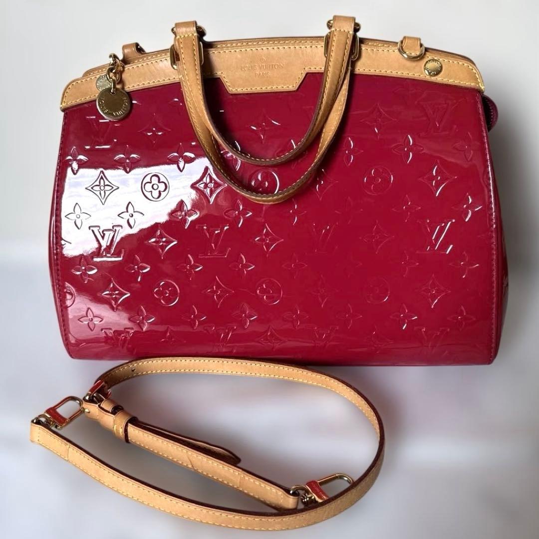 Louis Vuitton Vernis Blair MM Red Handbag DR0143 #QYDXRV