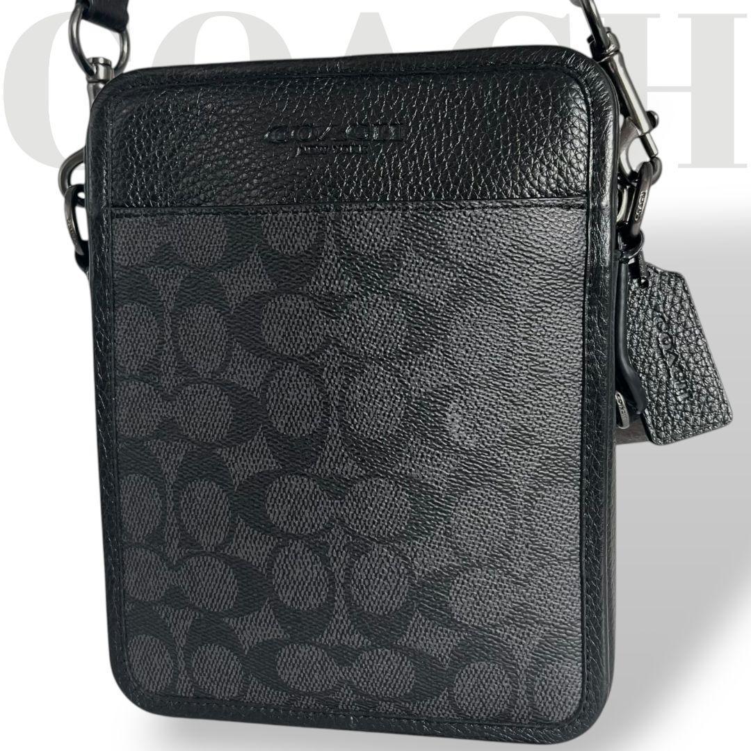 COACH Sullivan Shoulder Bag PVC Black #QYGAQG