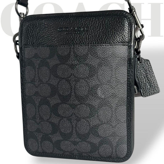 COACH Sullivan Shoulder Bag PVC Black #QYGAQG
