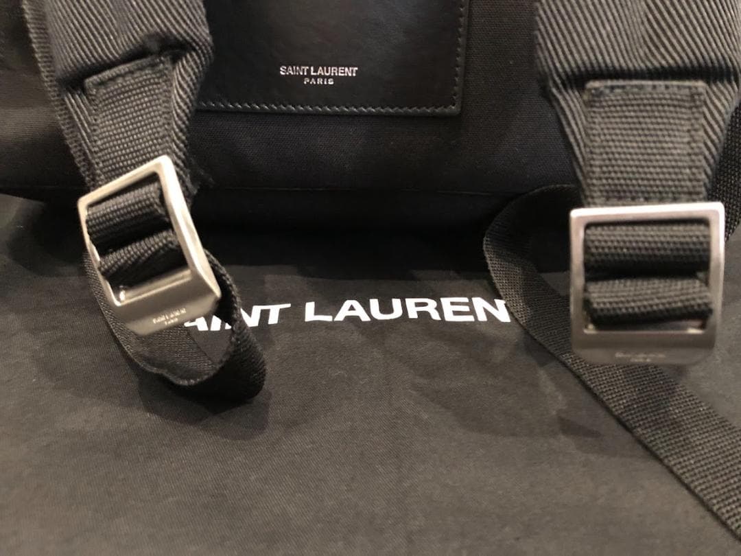 SAINT LAURENT Camouflage Backpack 484172 Save Canvas #QY72SM