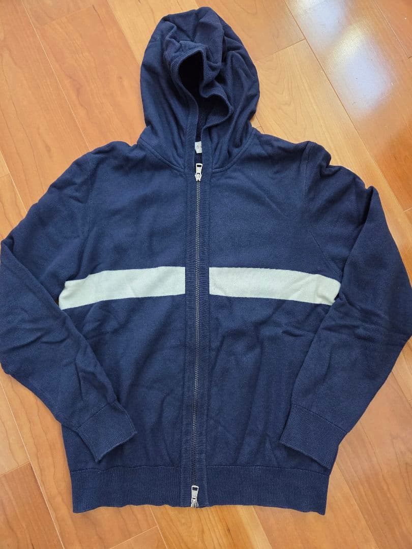 Moncler MONCLER Zip-up Hoodie Blouson Navy Blue Size M #QYF85R
