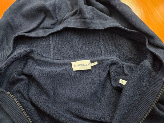 Moncler MONCLER Zip-up Hoodie Blouson Navy Blue Size M #QYF85R