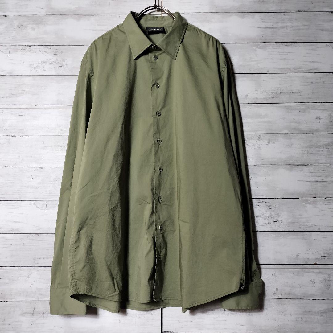 Emporio Armani EA long-sleeved cotton shirt with logo #QY2SN3