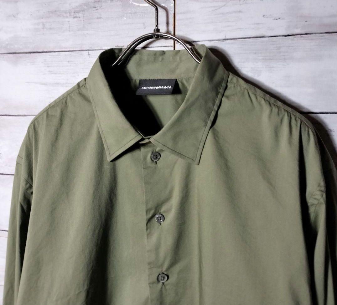 Emporio Armani EA long-sleeved cotton shirt with logo #QY2SN3