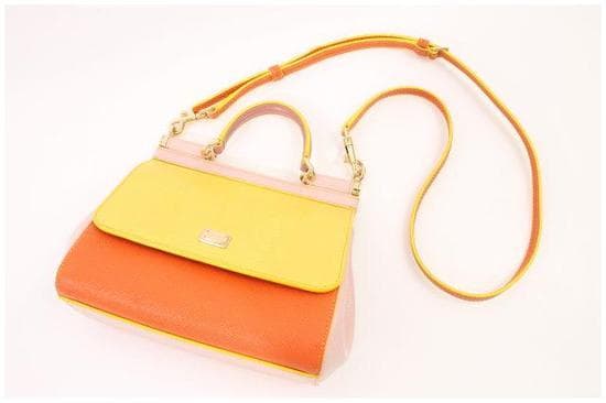 Dolce Gabbana Sicilian 2way Bicolor Yellow Pink #QY6VE5