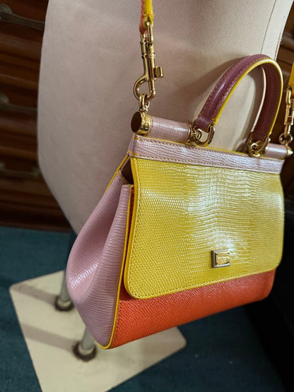 Dolce Gabbana Sicilian 2way Bicolor Yellow Pink #QY6VE5
