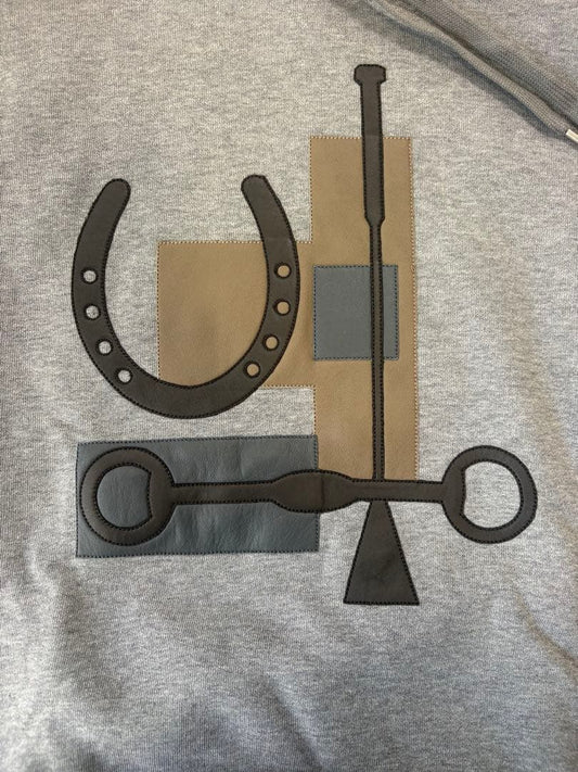 HERMES Gray Hoodie Size S #QYJ3GB