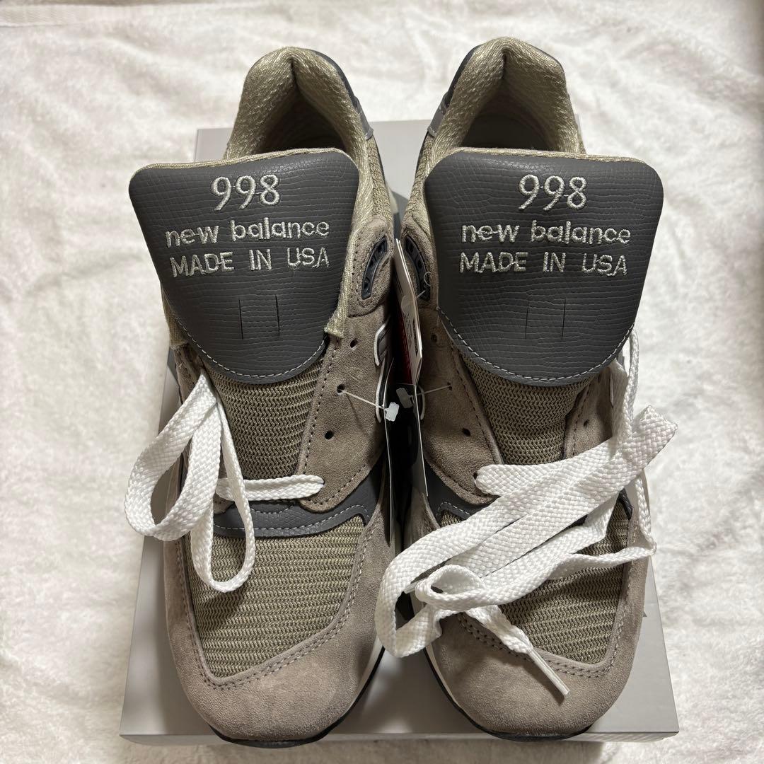 New Balance U998GR 27.5cm Gray Sneakers #PG25CC