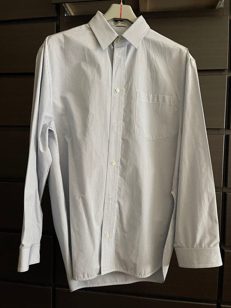 Balenciaga Cocoon Silhouette Striped Shirt #QYDPUS