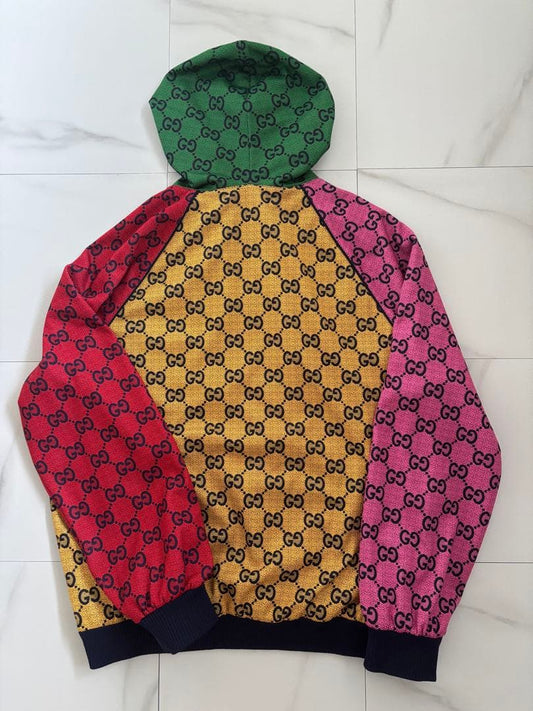 22ss GUCCI Hoodie Half Zip Pullover Multicolor #QYJICA