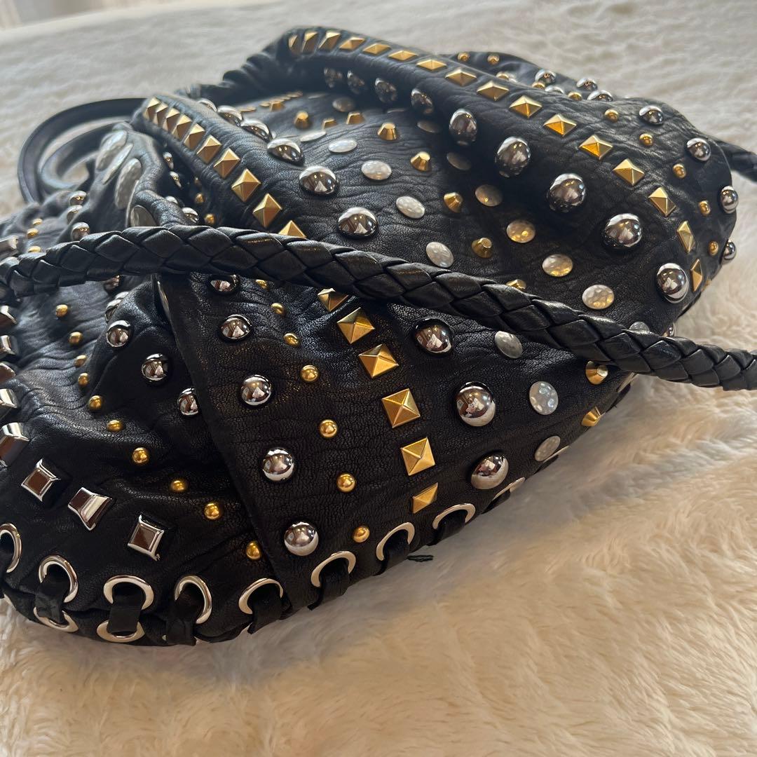 Miu Miu 2-Way Black 2-Way Shoulder Bag #QY09QK