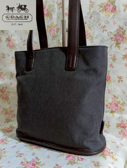 COACH Old Coach One-Shoulder Tote Bag Leather Made in USA #QYK5SN