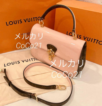 LOUIS VUITTON Cherrywood BB 2-Way Rose Ballerine Pink W22xH16xD7cm #QYIHN3