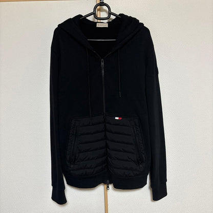 MONCLER hooded parka in black #QY6G3U