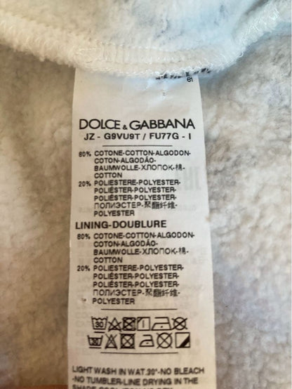Dolce & Gabbana all-over logo print hoodie, size 52XL #QYIG5T