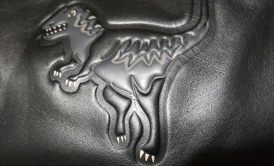 COACH Rexy Dinosaur Leather Backpack Black #QYKSOV