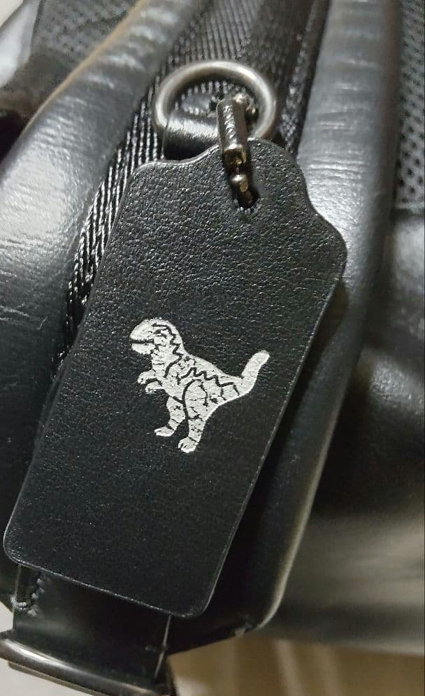 COACH Rexy Dinosaur Leather Backpack Black #QYKSOV