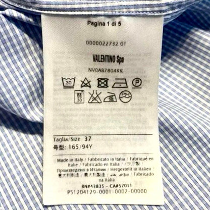 10 Valentino Men's Long Sleeve Shirt, Size S, Cut and Sewn VLTN #PG6819