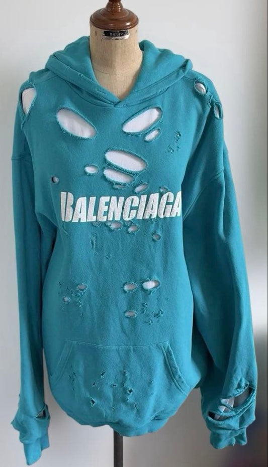 Balenciaga Destroy Distressed Hoodie #QYDISC
