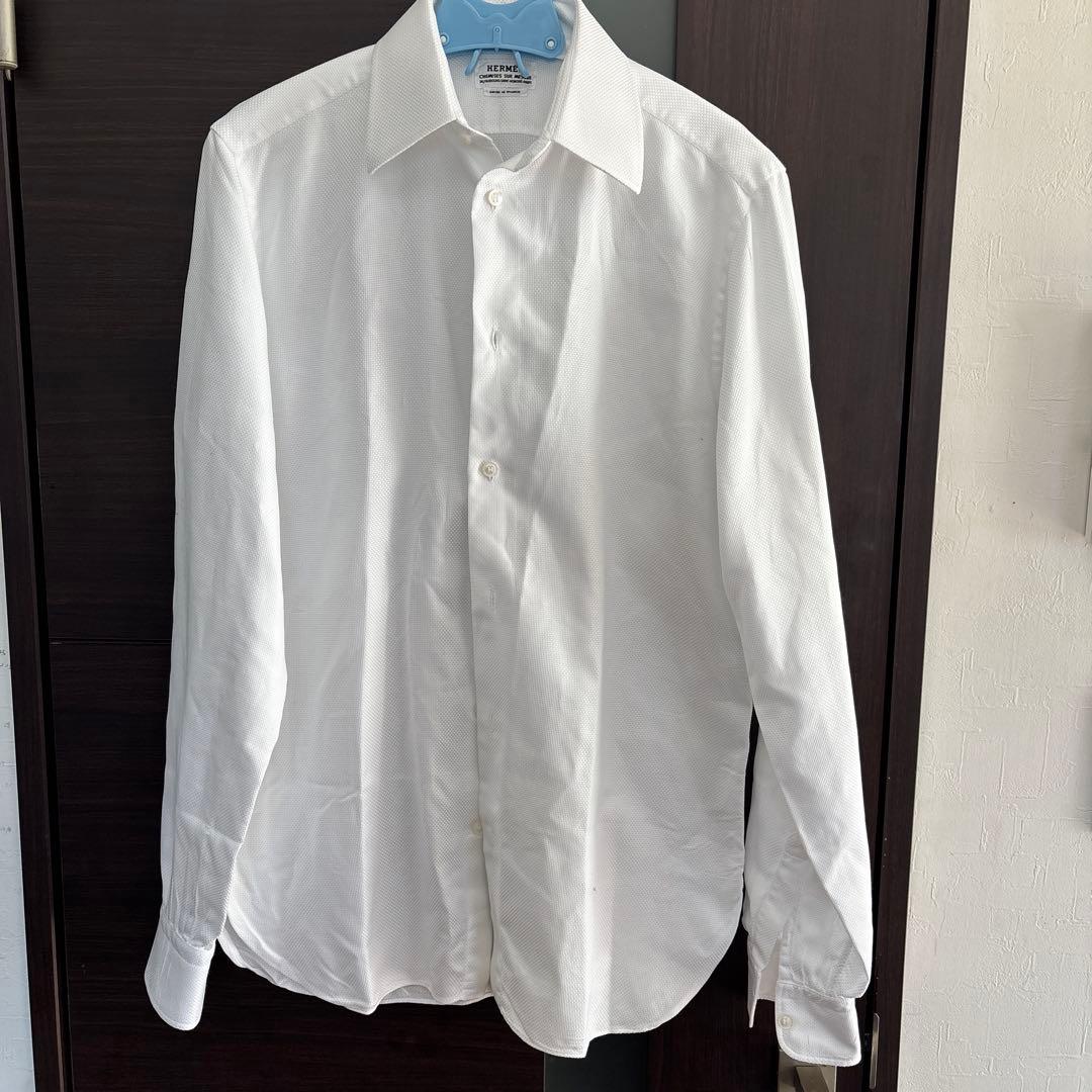 Custom-made HERMES white dress shirt #QY1AM0