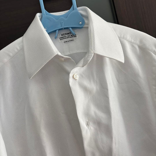 Custom-made HERMES white dress shirt #QY1AM0