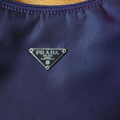 PRADA MV519 Accessory Pouch Nylon Mini Bag Purple #QY7YP0