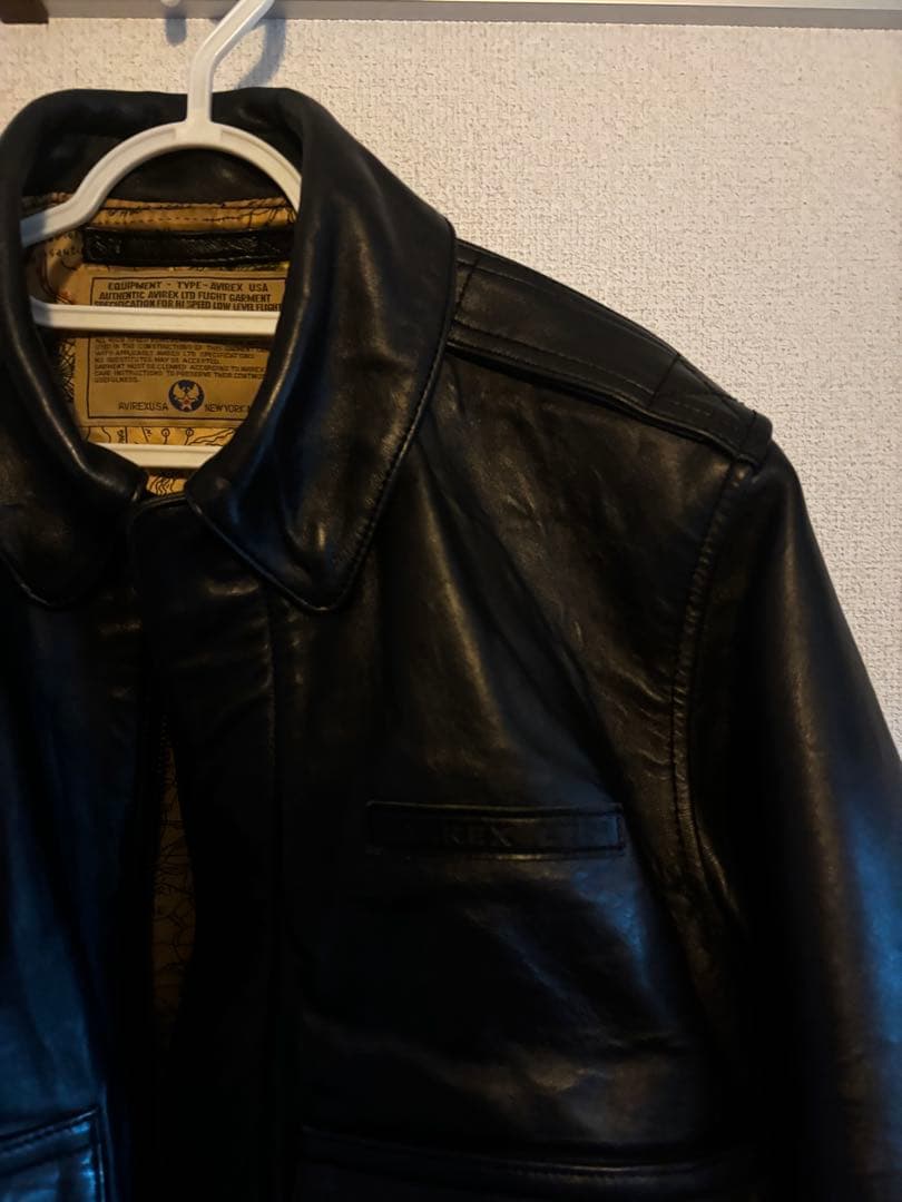 io AVIREX A-2 FLIGHT JACKET ANTIQUE LAMB #QYCG9B