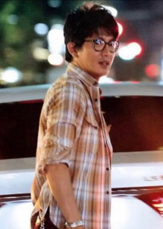 Saint Laurent ombr? check shirt from Eddie's 16s/ss collection #QYDIFX