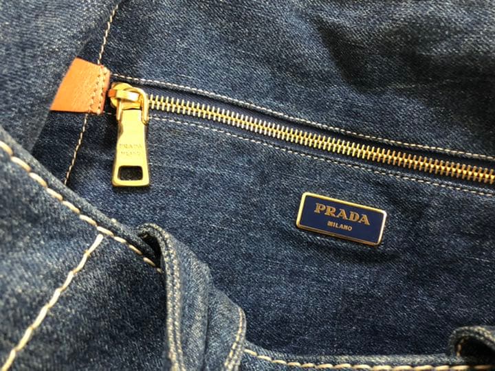 PRADA Canapa Tote Bag, Large Size #QY01LC
