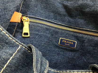 PRADA Canapa Tote Bag, Large Size #QY01LC