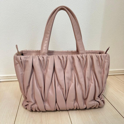 Italian-made Miu Miu Matelass? Shoulder Handbag #QY13PS