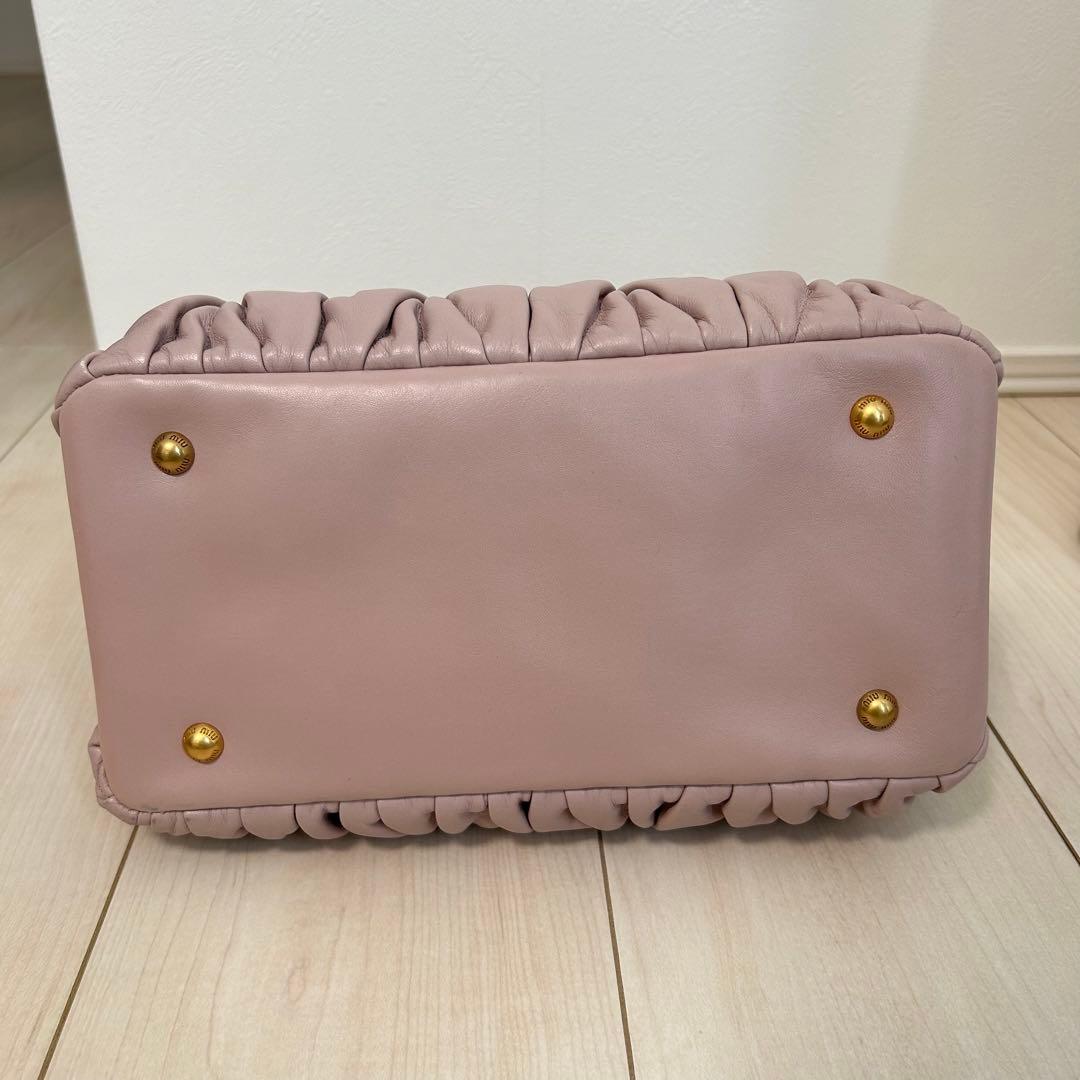 Italian-made Miu Miu Matelass? Shoulder Handbag #QY13PS