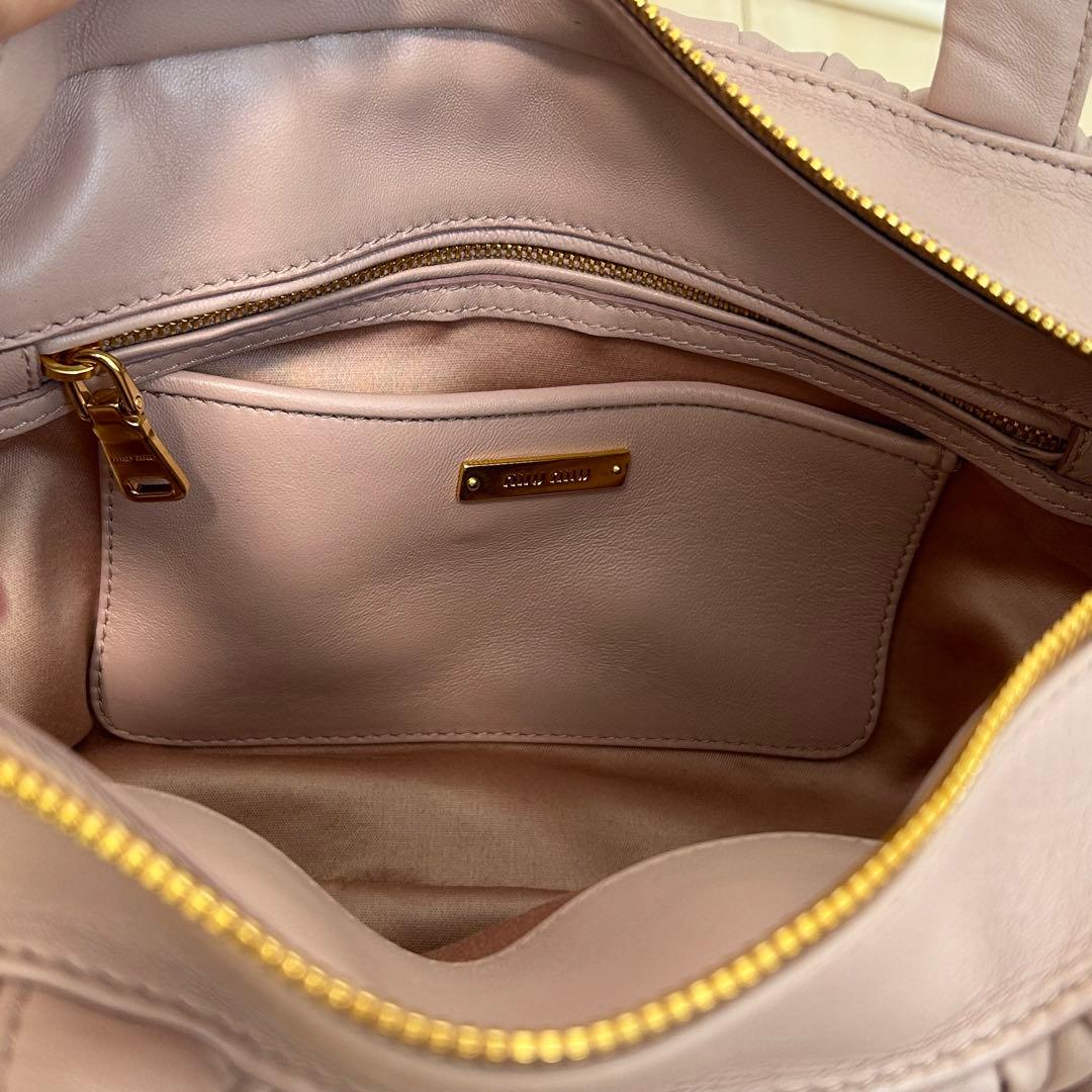 Italian-made Miu Miu Matelass? Shoulder Handbag #QY13PS